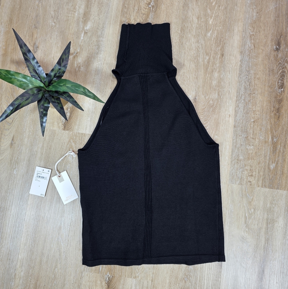 🆕️Good American Black Sleeveless Turtleneck Sweater Tank - Picture 5 of 8